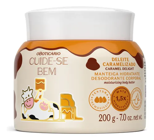 O Boticario Cuidese Bem Deleite Caramelizado Manteiga Corpo