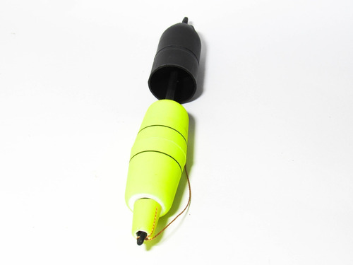 Imagem 10 de 10 de Kit 3 Boias Torpedo Com Copo Cevador Apoio Pesca, 40g