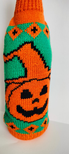 Funda Botella Decoración Fiesta Halloween Día Muertos