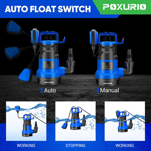 Bomba De Depósito Poxurio 1hp 5000gph Automática Com Interru