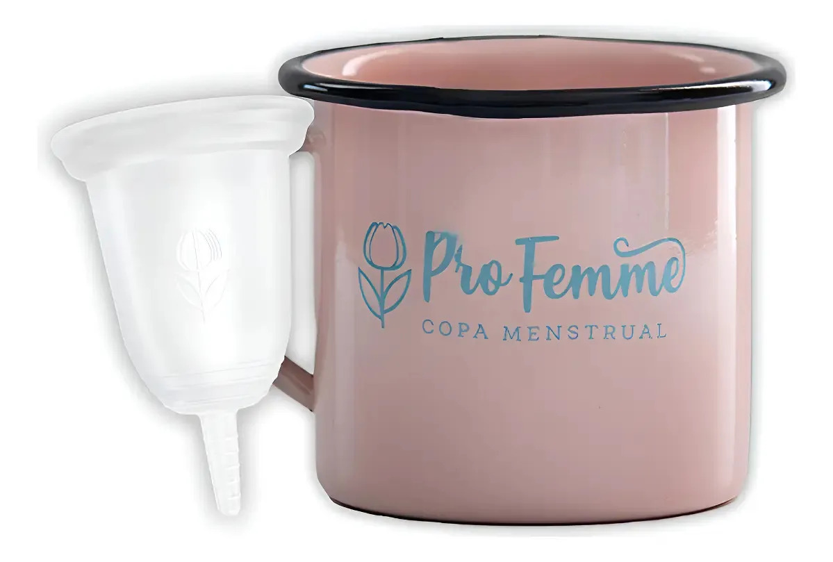 Profemme - Combo Peltre + Copa Menstrual - Talla Mediana Agua Mediana