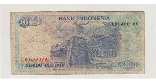 Billete Indonesia 1000 Rupias 1992 (c85)