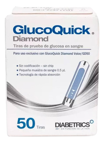 Tiras Reactivas Glucoquick Color Blanco