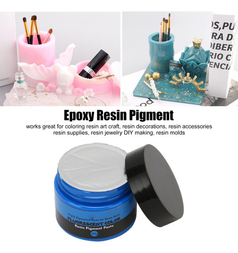 Pigmento De Resina Epoxi, 50 G, Color Fluorescente, Alta Sat