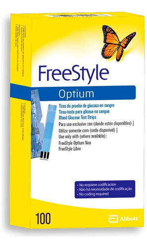 Tiras Glucosa X100 Freestyle Optium Neo Envío Gratis!! 