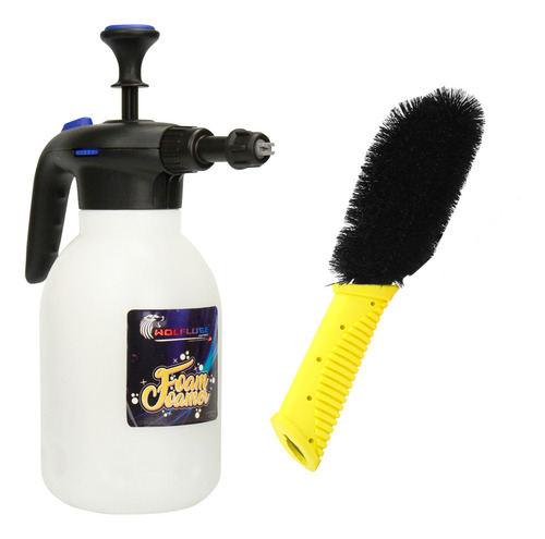 Pulverizador Snow Foam Canhão Espuma Shampoozeira + Escova