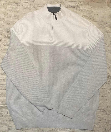 Suéter Sweater Tasso Elba Blanco/gris Hombre Talla Xxl