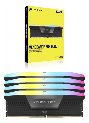 Memoria Ram Ddr5 128gb(4x32)-5600mhz Vengeance Rgb Negro