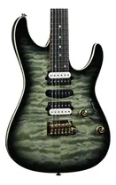 Comprar Guitarra eléctrica Ibanez AZ47P1qm Black Ice Burst con funda, color acolchado, diapasón de arce, material de madera de arce, guía manual derecha
