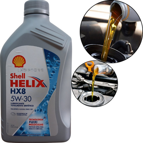 1 Litro Óleo De Motor Sintético 5w30 Sp Shell Helix Hx8