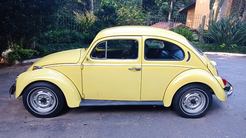 Fusca 1300l 1977 Amarelo - Fácil P/ Colocar Placa Preta