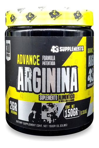Arginina 150 Grs 30 Servicios 43 Supplements