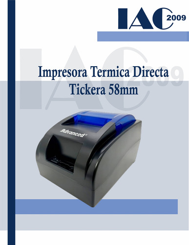 Impresora Termica Directa Tickera 58mm 