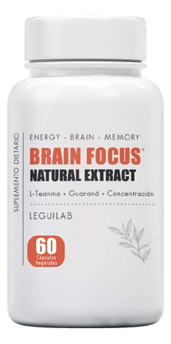 Brain Focus Leguilab X60 Caps. Aumenta Concentración 