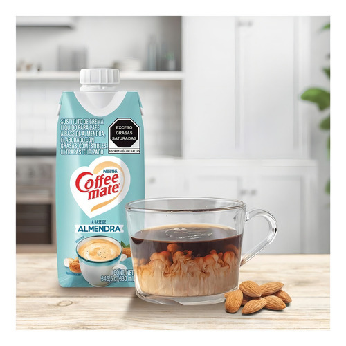Sustituto de Crema Coffee Mate Líquido a Base de Almendras 330ml