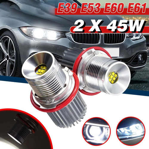 2 Anillos De Luz Led Blanca Con Forma De Ojo De Ángel Para C