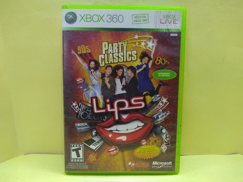 Lips Party Classics Xbox 360 Usado Completo.