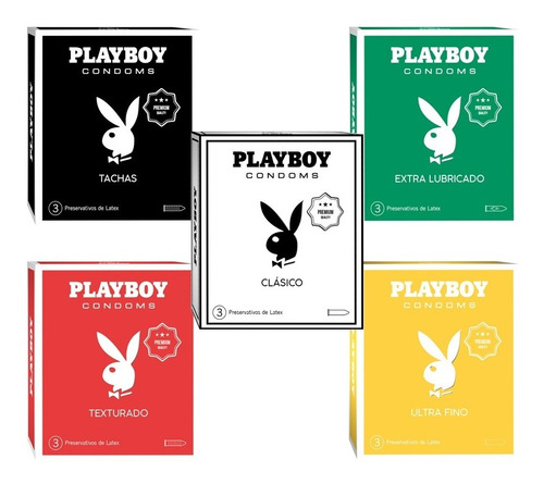 Preservativos Premium Playboy Cajas X3 U Elegi Como Quieras