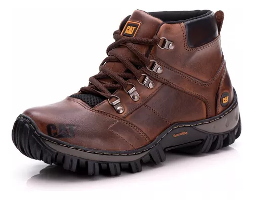 Bota Caterpillar Model 2190 Couro Legitimo Bico Pvc