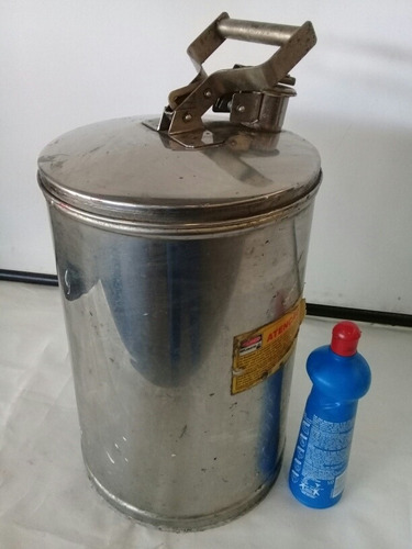 Balde Cilindro Container De Segurança 28l Inox 304