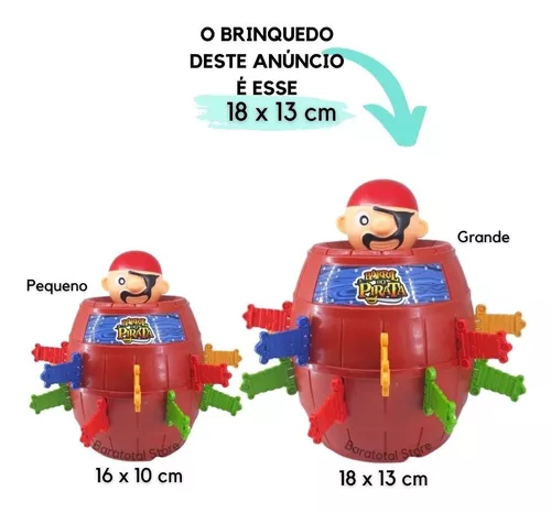 Jogo Mini Barril do Pirata Pula Pirata Game - Brinquedo Educativo e Muita  Diversão - Crianças e Família