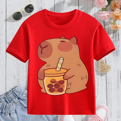 Capibara Ropa Deportiva De Verano, Playera Niños