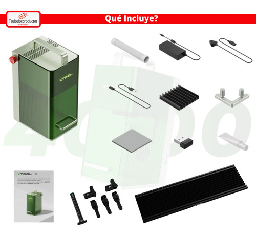 Maquina F1 Láser Xtool Graba En Oro Plata Met Facturamos Cor