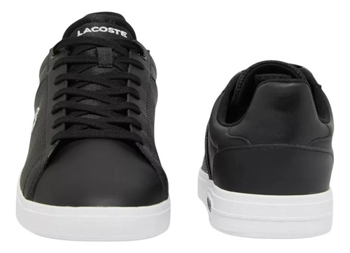 Tenis Lacoste Lite Base Negro Casual Comodo Hombre Original