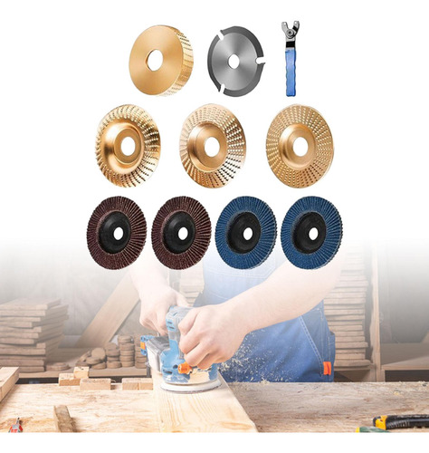 Conjunto De Discos De Escultura Em Madeira, Rodas De Corte,