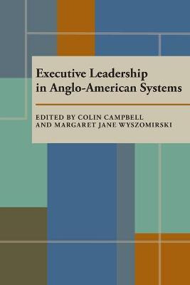 Libro Executive Leadership In Anglo-american Systems - Co...