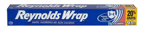 Papel Aluminio Reynolds 7.6+1.5m