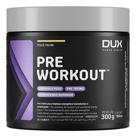 Pré Treino - Pre Workout Dux Nutrition 300g Sabor Maçã verde