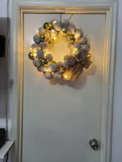 Shiny |Color: Oro advenimiento decoración Accesorios Diámetro 7 cm DekoPrinz 4 x Candelabro de Corona de Navidad 