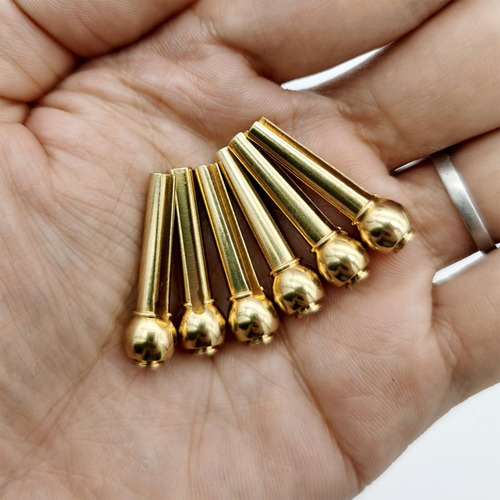Clavijas De Puente Para Guitarra Acústica, 12 Uds., Con