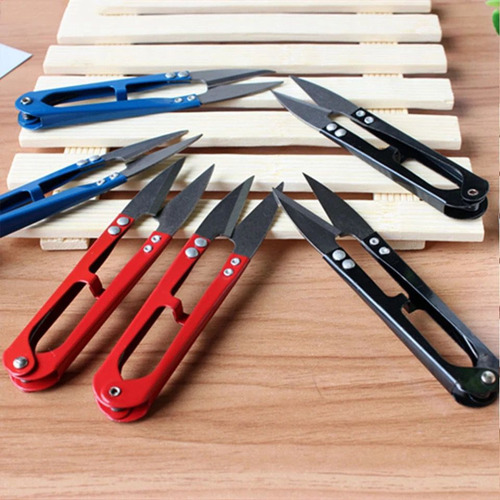 Kit 12 Tesouras Arremate Metal Costura Acabamento Patchwork