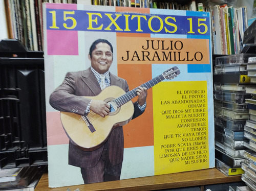 Julio Jaramillo 15 Éxitos El Divorcio Vinilo Lp Acetato 1985