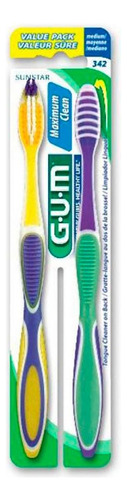 Cepillo De Dientes Gum Maximum Clean 2 Piezas