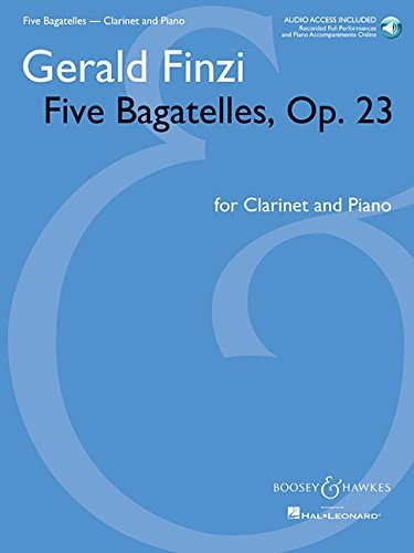 Five Bagatelles, Op 23 Clarinet In Bflat And Piano With Onli