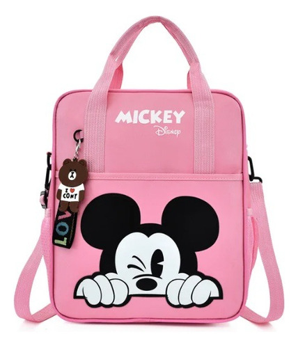 Mochila Bolso Escolar Mickey Mouse Niños Y Niñas