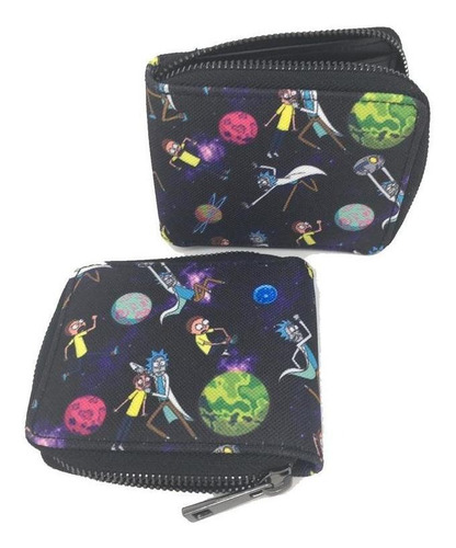 Cartera Rick And Morty Space Collage 2-caras