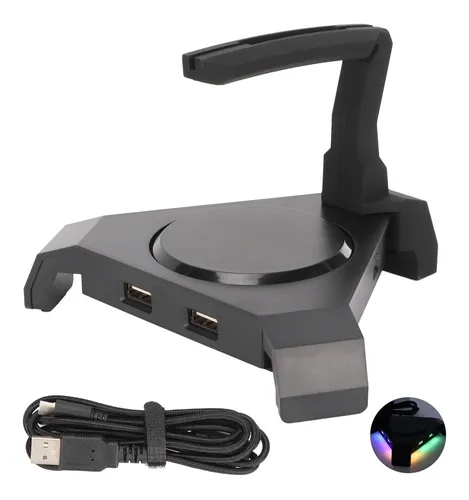 Soporte Para Cable De Mouse Bungee Rgb, Retroiluminado, 4 Pu