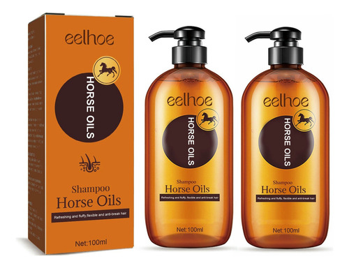 2×champú De Aceite Caballo,hidratación,hidratante,nutrición