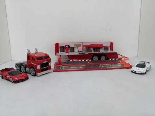 Trailer Taller Ferrari Fxx K Evo , Escala 1/64, Maisto.