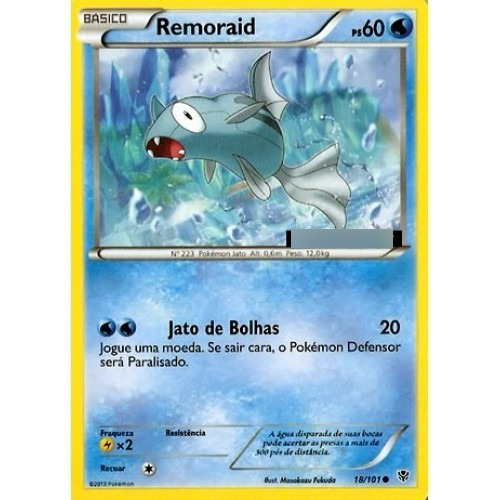2x Remoraid - Pokémon Água Comum 18/101 - Pokemon Card Game