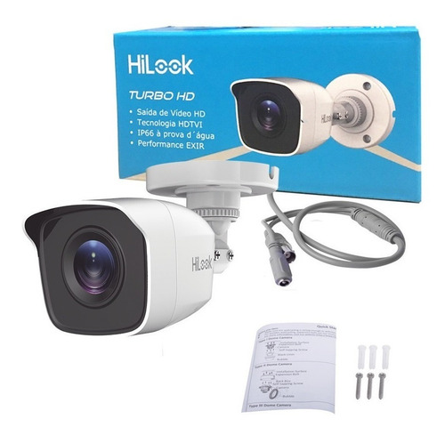 Imagen 4 de 4 de Cámara de seguridad Hikvision THC-B120-MC 2.8 mm HiLook con resolución de 2MP visión nocturna incluida blanca