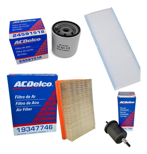 Kit 4 Filtro Aire Aceite Habitaculo Nafta Celta 1.4 2015