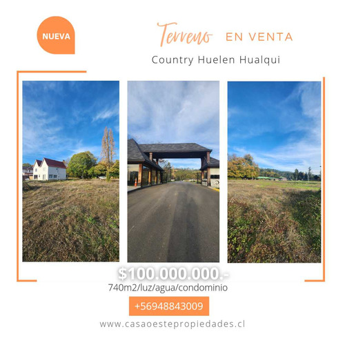 Terreno 740m2 Country Huelen Hualqui