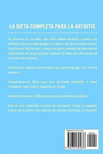 Dieta Para La Artritis En Español/ Arthritis Diet., De Mason, Char. Editorial Independently Published En Español