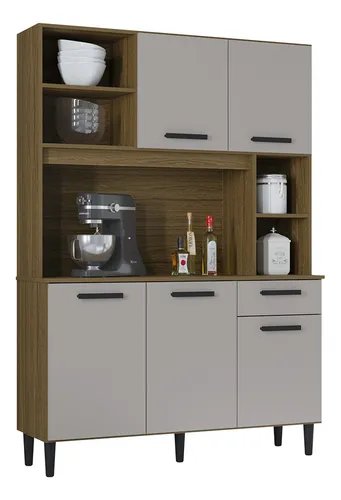 Kit De Cocina Isabel 120 Castaño/off White