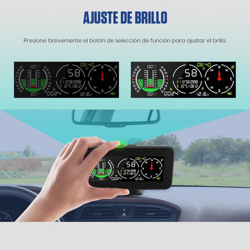 Brújula Inclinómetro Velocímetro Gps Para Todoterreno